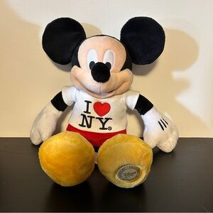Disney Mickey Mouse Plush I Love NY Plush
